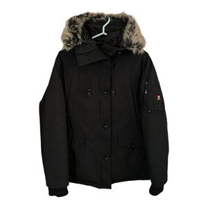 ECKO RED Women’s Black Parka Coat XL Down Filled